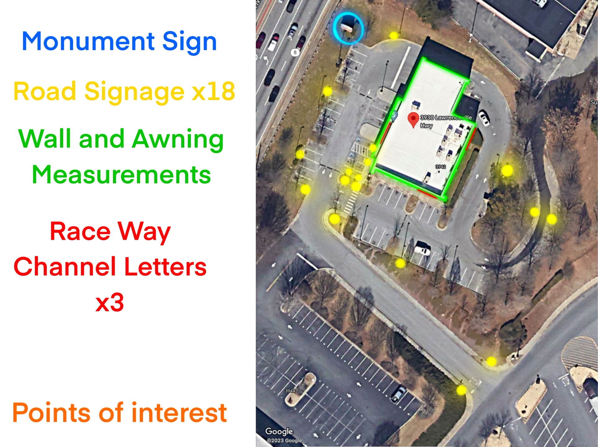 Locate all sign types